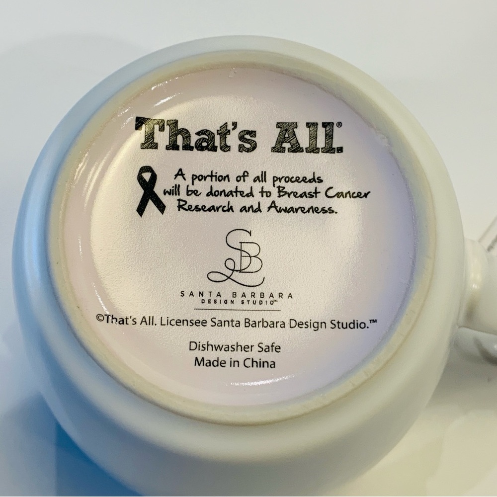 White Ceramic That’s All Mug On My Birthday Drip 16oz NWT - Picture 7 of 10